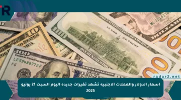 أسعار الدولار والعملات الأجنبية تشهد تغيرات جديدة اليوم السبت 21 يونيو 2025